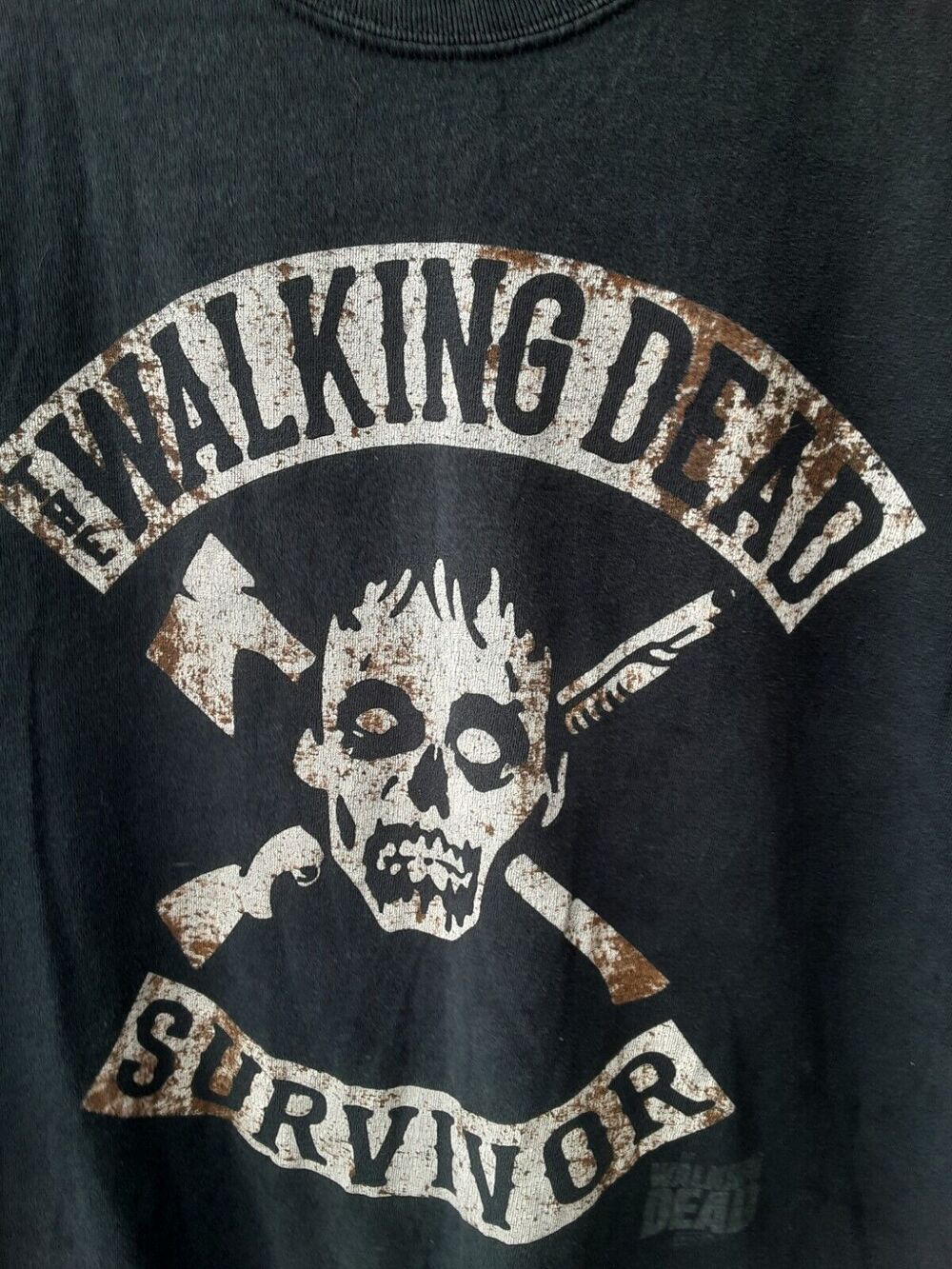 AMC The Walking Dead Survivor Graphic Black T-Shirt Men's L